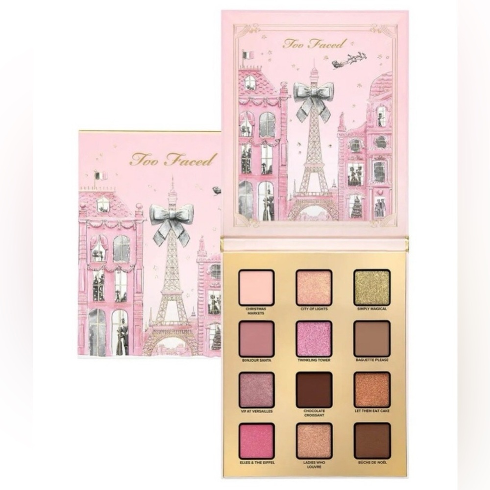 Too Faced Christmas in Paris Limited Edition Palette New 12 Shades